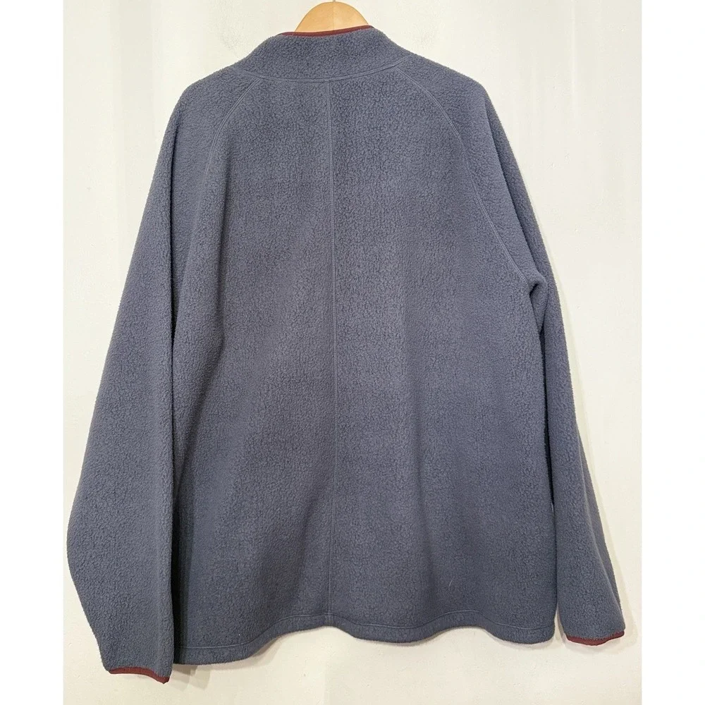 L.L. Bean Katahdin Full Zip‎ Gray Midweight Sherpa Fleece Jacket XXL Tall 518911